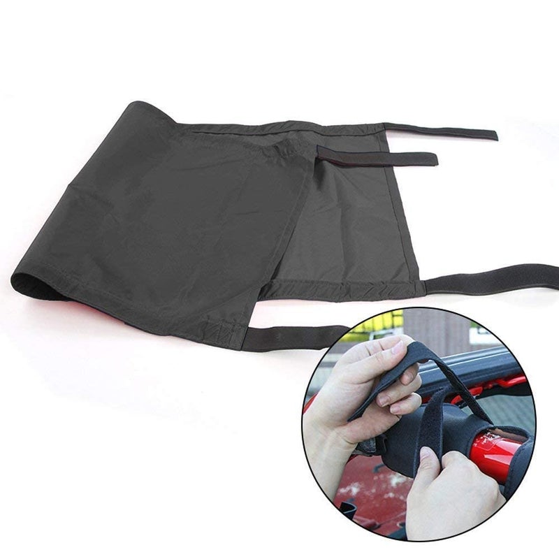CheroCar Car Roof Hammock Top Net for Jeep Wrangler Unlimited Accessories 1987-2020 YJ, TJ, LJ, JK, JKU, JL, JLU, for Jeep Gladiator JT 2020, Black Decoration - Image 4